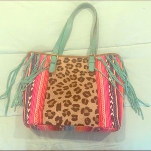 Western fringe purse